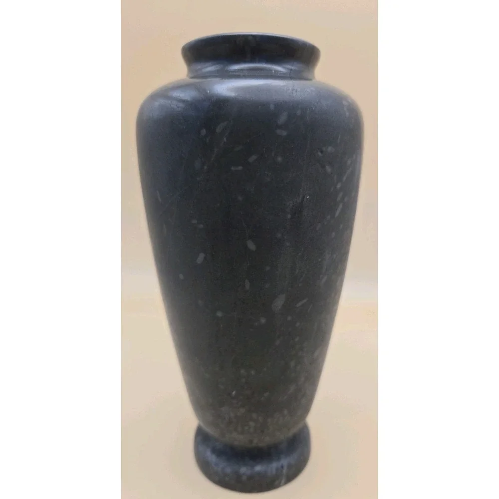 Stoneware Vase Made Of Polished Stone Or Marble Vintage 5